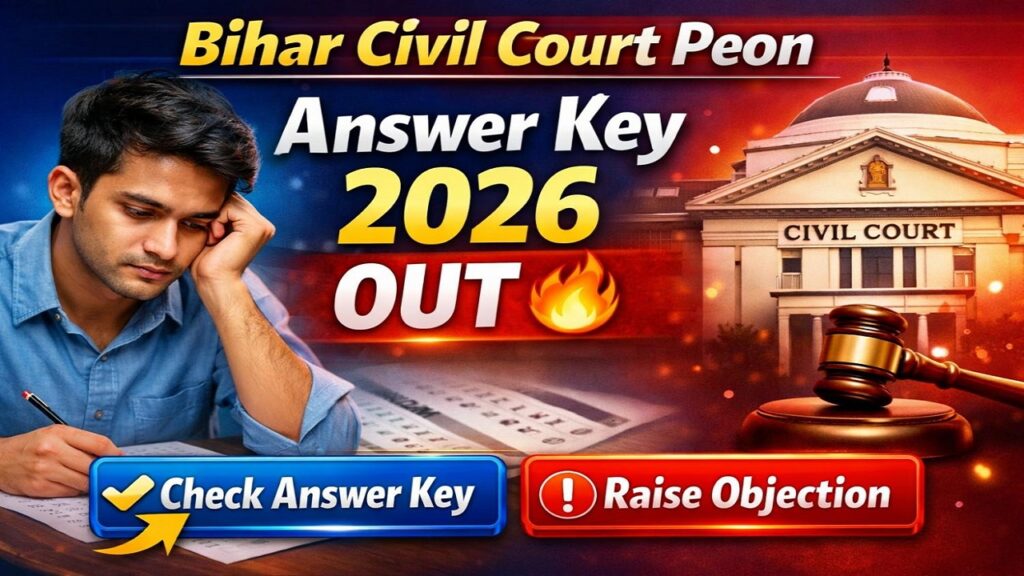 Bihar Civil Court Peon Answer Key 2026