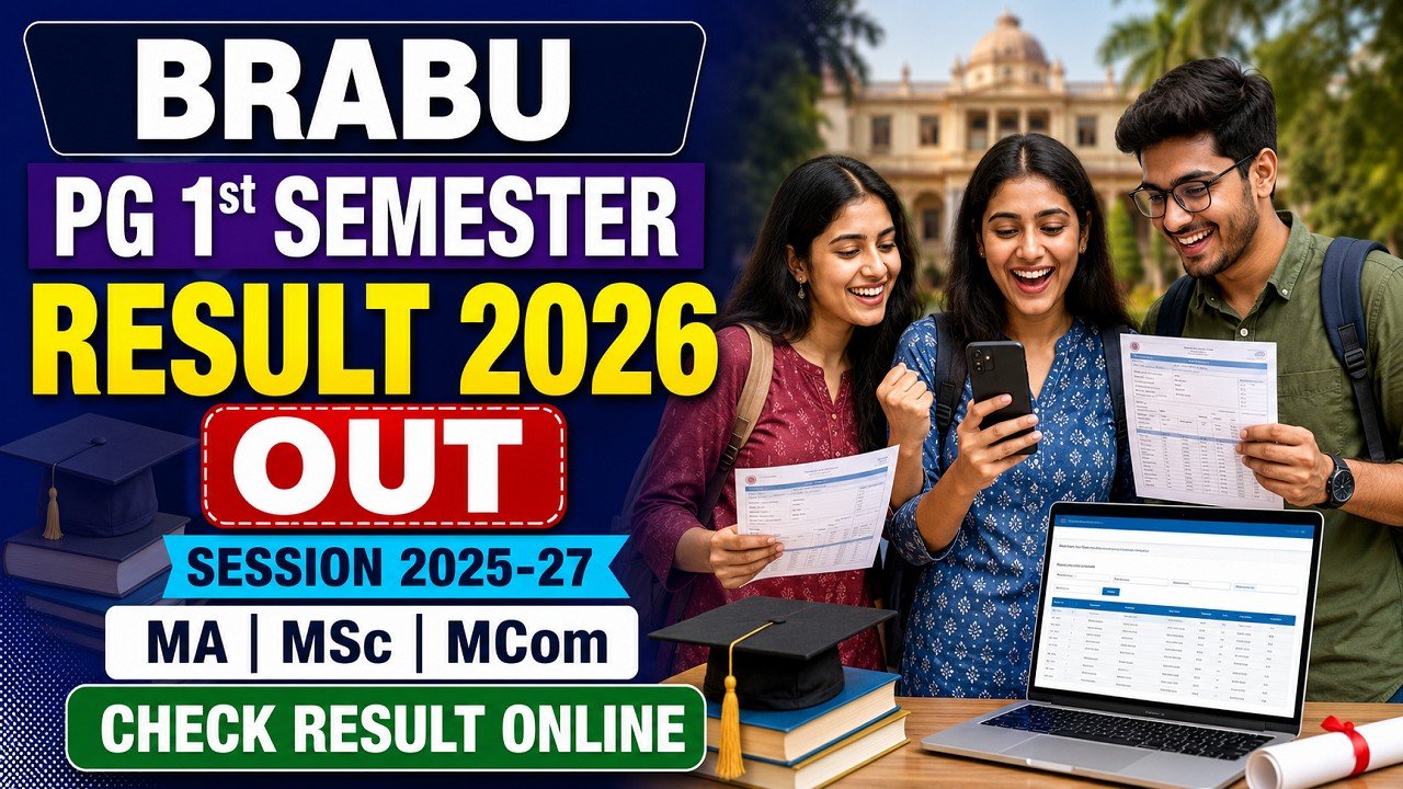 BRABU PG 1st Semester Result 2026