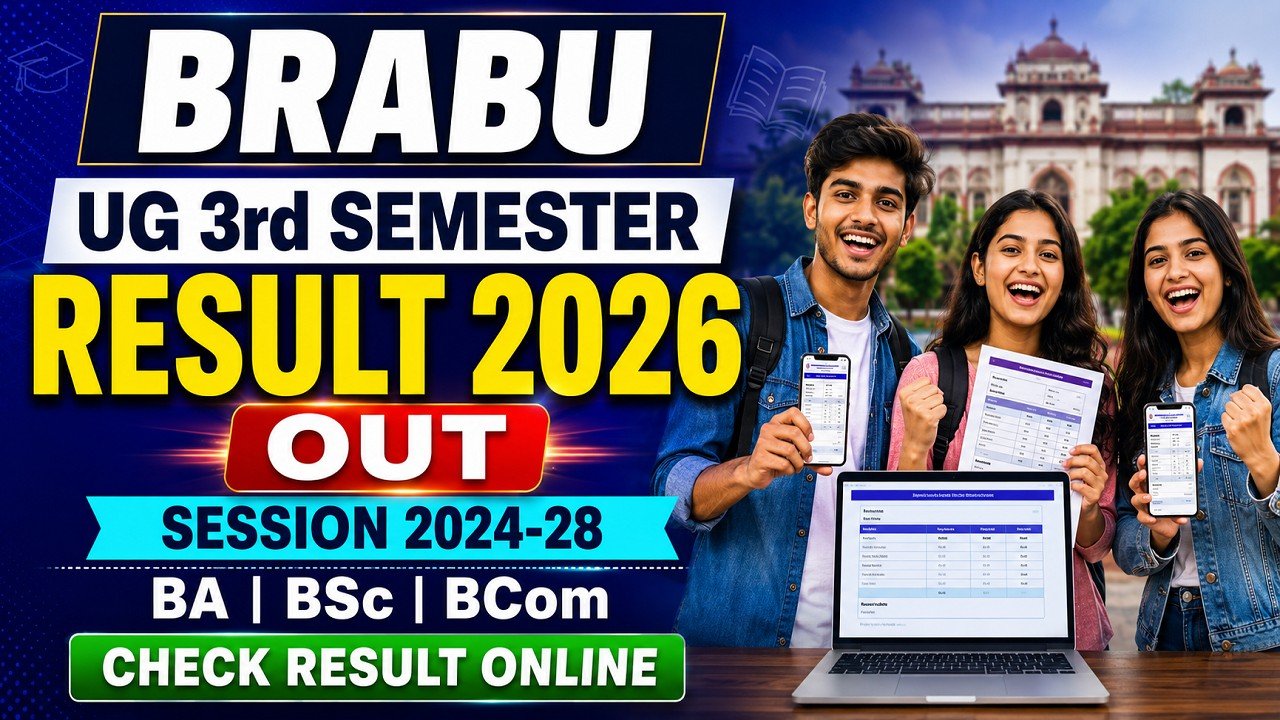 BRABU UG 3rd Semester Result 2026