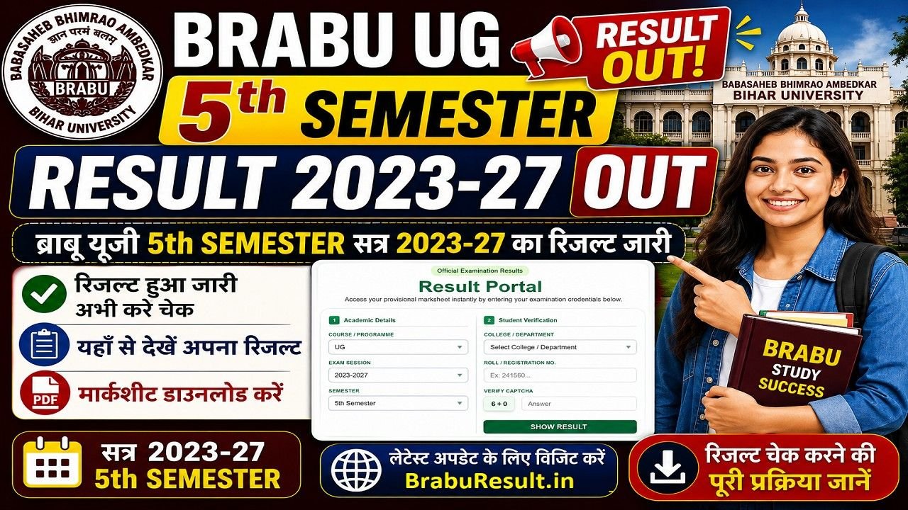 BRABU UG 5th Semester Result 2023-27