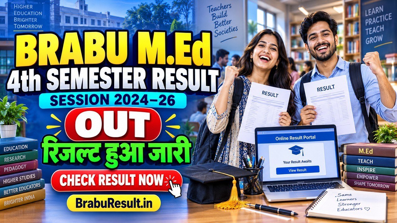 BRABU M.Ed 4th Semester Result 2024-26