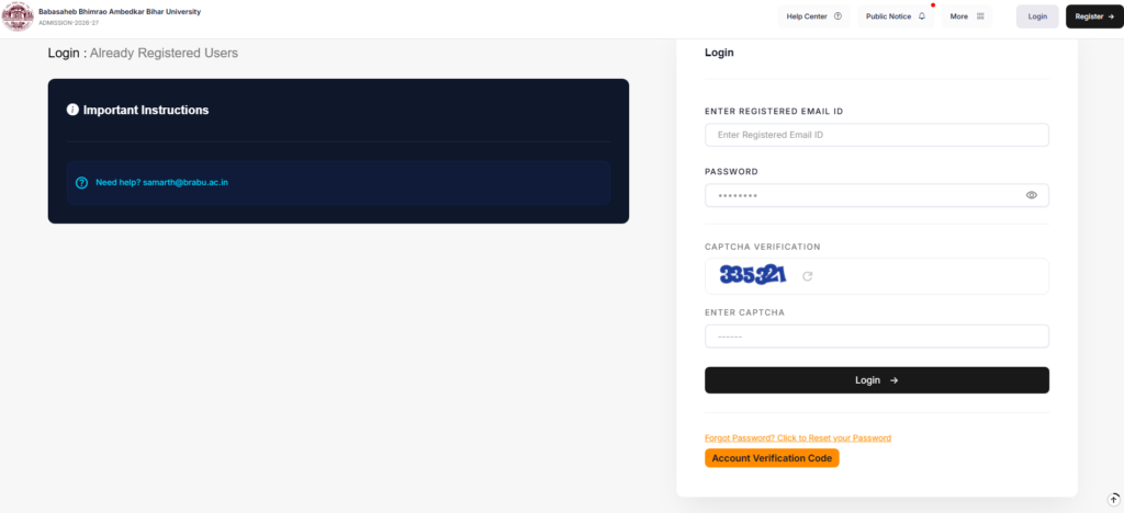 BRABU PGDCA Admit Card 2026