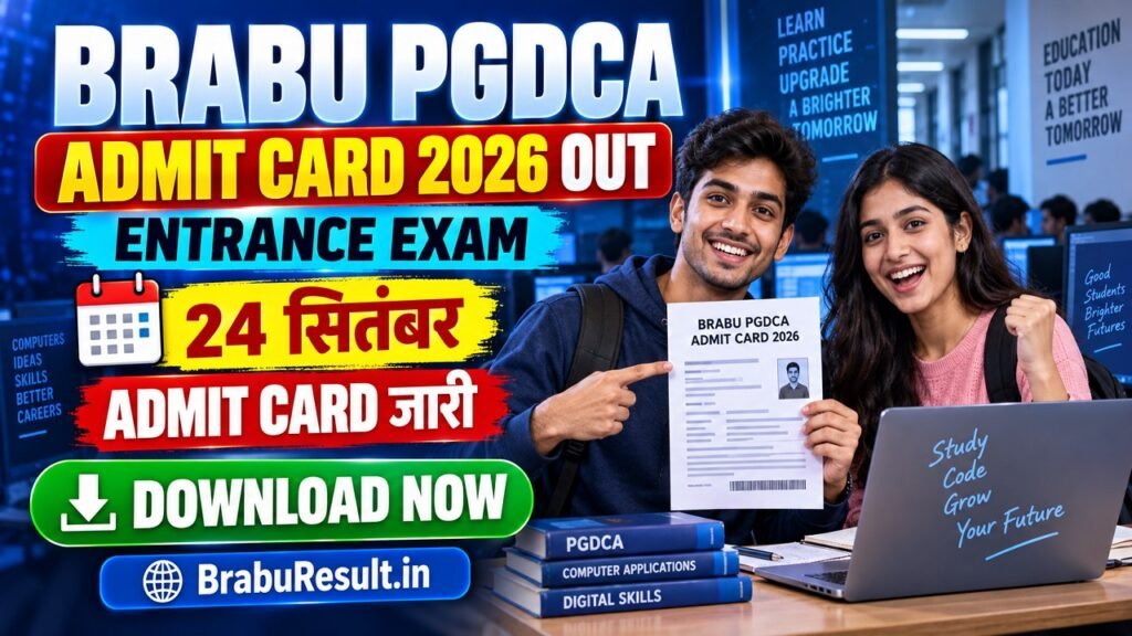 BRABU PGDCA Admit Card 2026