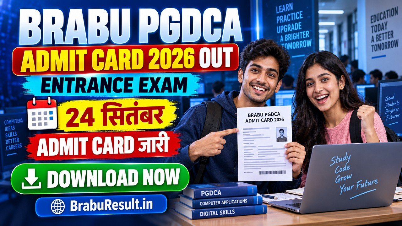 BRABU PGDCA Admit Card 2026