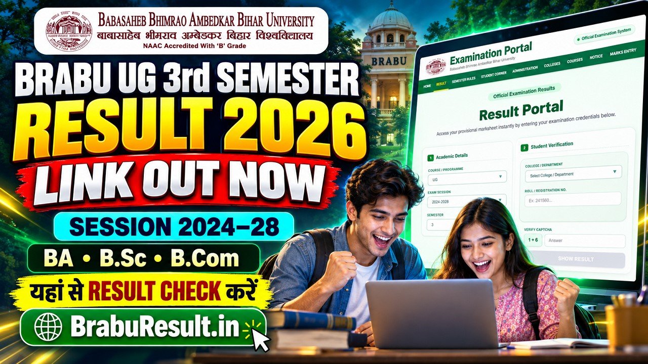 BRABU UG 3rd Semester Result 2026 Link
