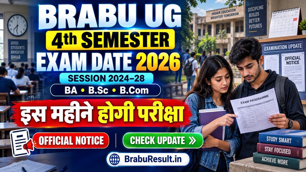 BRABU UG 4th Semester Exam Date 2024-28