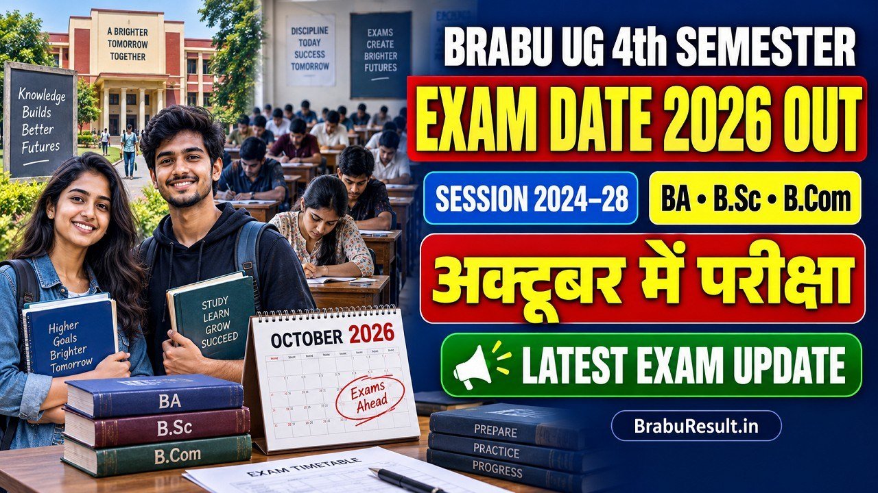 BRABU UG 4th Semester Exam Date 2026