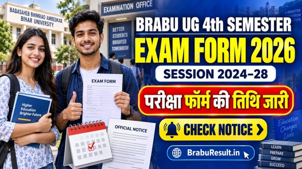 BRABU UG 4th Semester Exam Form 2026