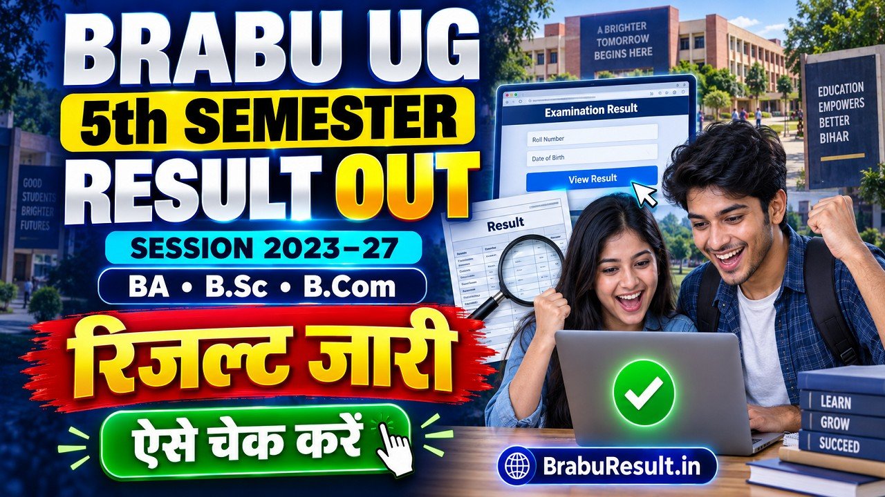 BRABU UG 5th Semester 2023-27 Result