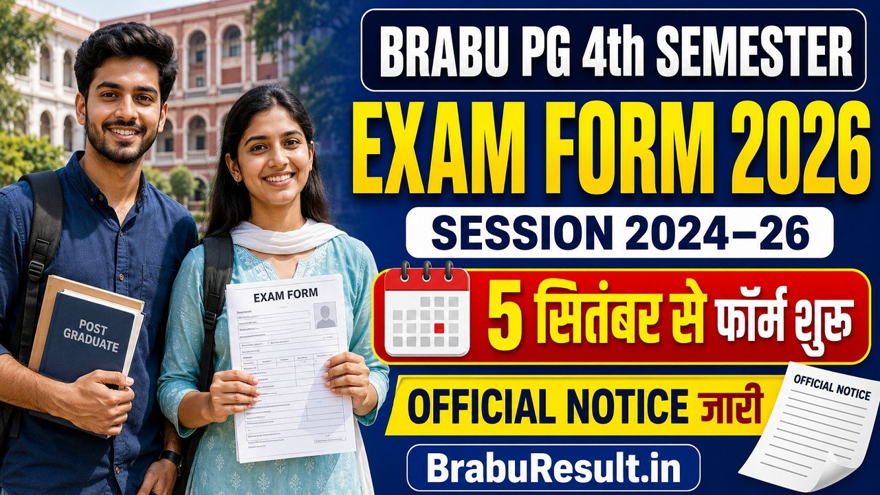 RABU PG 4th Semester Exam Form 2026 Date