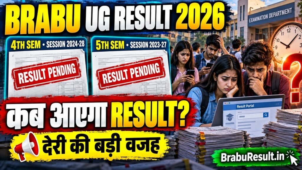 BRABU UG 4th & 5th Semester Result 2026