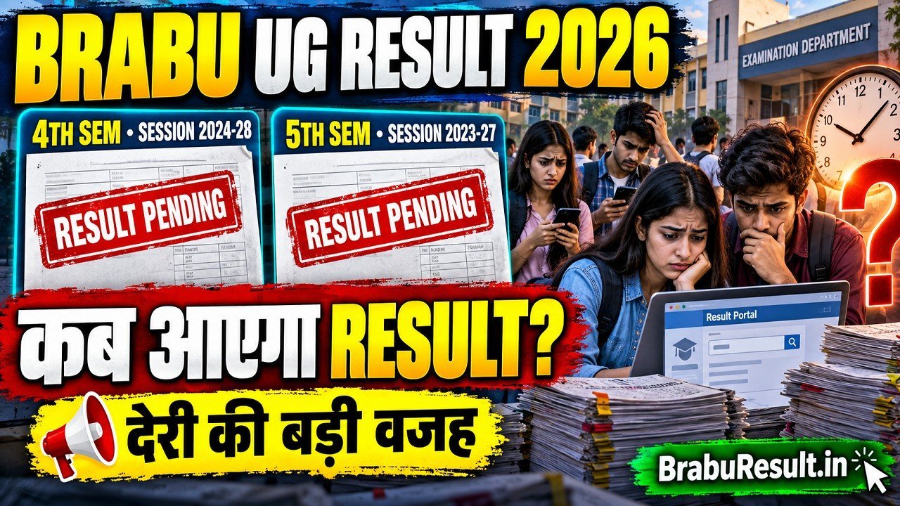 BRABU UG 4th & 5th Semester Result 2026